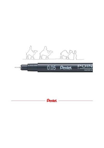 Pointliner S20p-05a, Fineliner, Siyah, Suya Dayanıklı Ve Solmaz, 0,05 Mm
