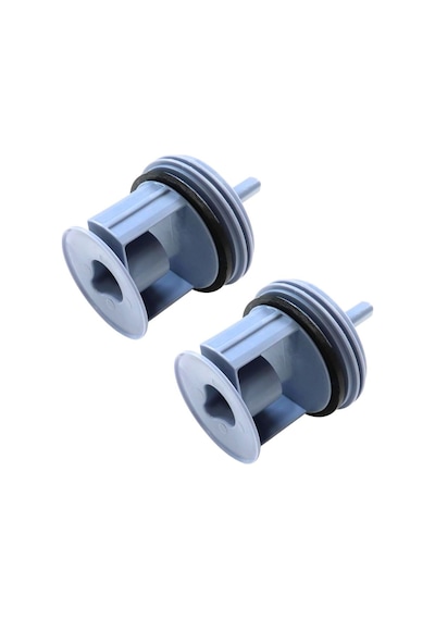 Bosch Uyumlu Wga142x0tr, Wat20480tr, Waw2856xtr, Profilo Cmg120dtr İle  Çamaşır Makinesi Pompa Filtre Kapağı 2'li