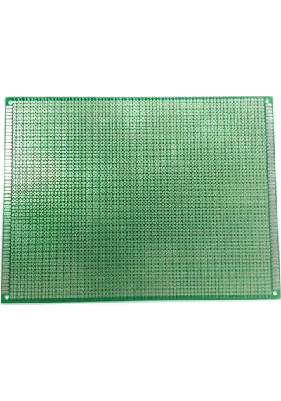 Koodmax 15x20cm Proto Pcb Tek Taraflı Delikli Pertinaks Prototip Deney Kartı Delikli Plaket Pertenak