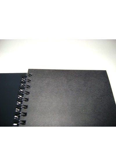 A5 Schwarz Siyah 60Yp Pp Kapak Spiralli Defter Düz
