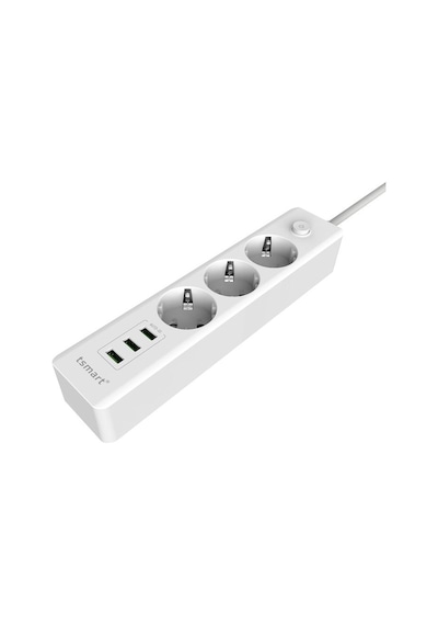 T-Smart TS-P88 3 USB Çıkışlı Akım Korumalı Akıllı Priz