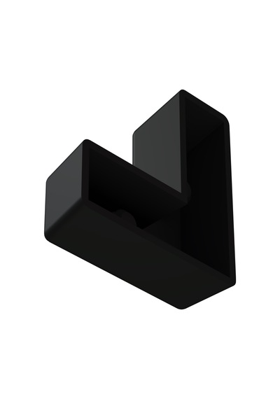 Cateksss 50x50x13mm Alt Köşe - 18 Li Paket Siyah