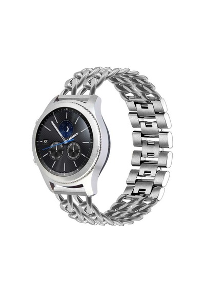 Gear S3 22mm Uyumlu Krd-17 Metal Zore Kordon-siyah