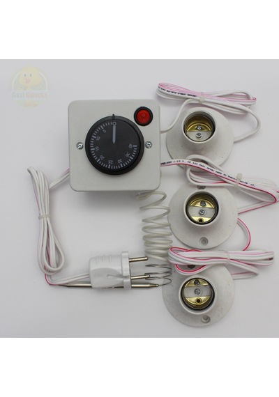 Termostat Kontrollü Düğmeli Yanan 1 Lamba Çıkışlı 2 Sabit Duyu