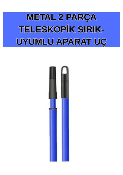200cm Metal 2 Parça Teleskopik Sırık- Uyumlu Aparat Uç - 2mt
