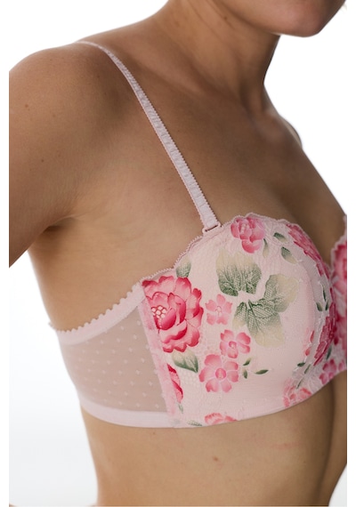 Penti Açık Pembe Lotus Straplez Floral Balenli Sütyen