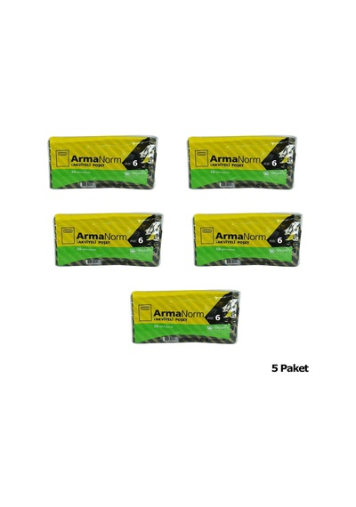 Naksan Takviyeli İnce Desenli Çizgili Siyah Çanta Poşet Torba - 6 No - 60 x 70 CM - 50 Adetlik 5 Paket