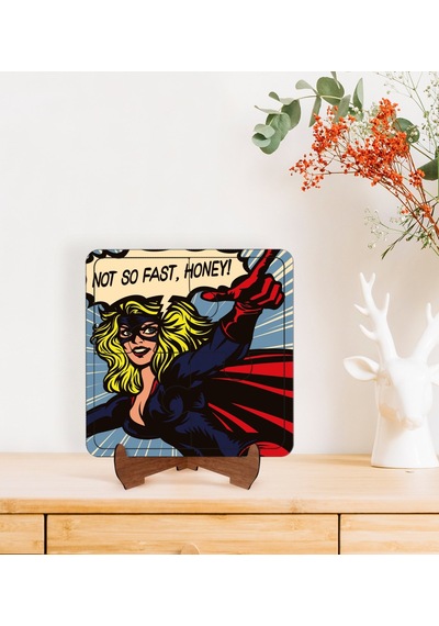 Bk Gift Pop Art Tasarımlı Ahşap Standlı Puzzle Çerçeve-23