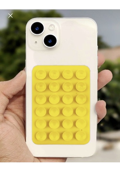 İphone 12 Pro Max Uyumlu Silikon Vakumlu Telefon Tutucu, Kaymaz 10 Adet