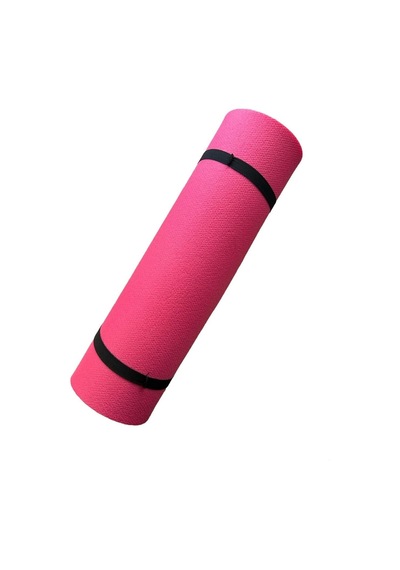 Tr 10 Mm Pilates Yoga Minderi, Spor Egzersiz Matı, Pembe, 180x60 Cm Diğer
