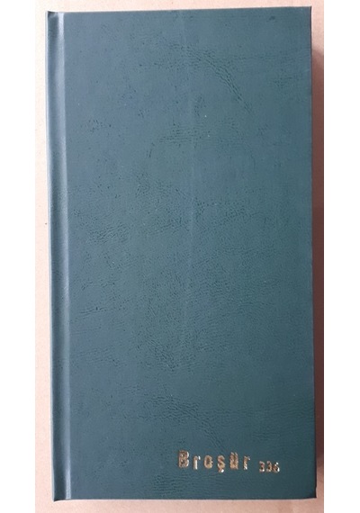 Ticari Broşür Defter 336 Yp 16x31 Cm  Sert Kapak 70 gr Kağıt Yeşi