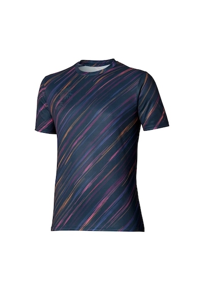 Mizuno Summer Pack Qd Erkek Tişört Lacivert / Turuncu Çok Renkli