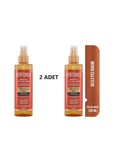 7 Besleyici Bakım Sıvı Saç Kremi 2x200 Ml