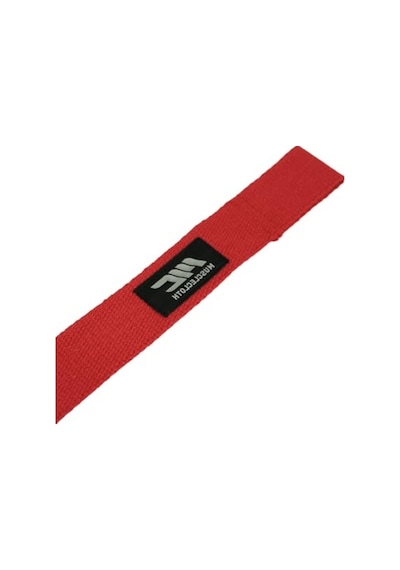 Kırmızı Renkli Lifting Strap, Ağırlık Antrenmanları İçin Altın