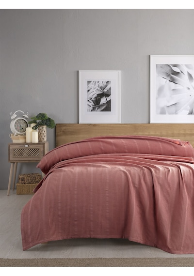 Tek Kişilik Waffle Pike 160x230cm, %100 Pamuk, Petek Tasarım