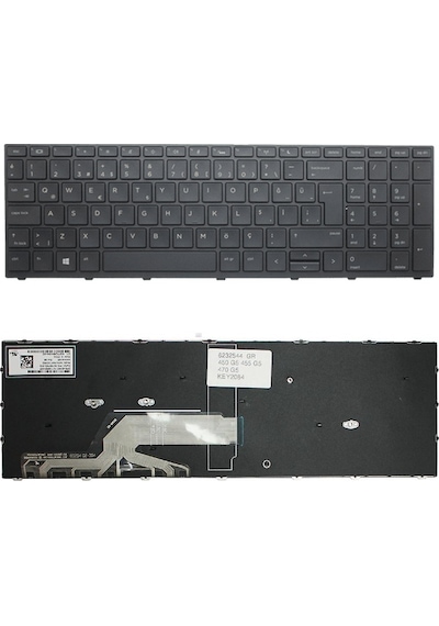 Hp Probook 450 G5 455 G5 470 G5 650 G4 650 G5 655 G4 Uyumlu Klavye Tuş Takımı Tuş Seti Siyah Türkçe