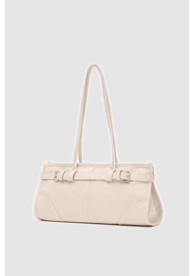 Shule Bags Enyola Vintage Baget Çanta Krem Krem
