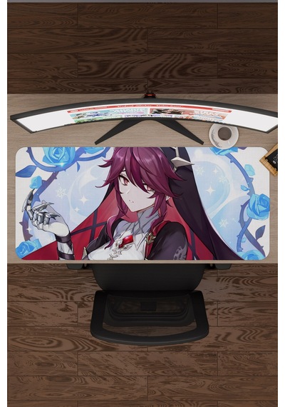 Rosaria Genshin Impact Anime Oyuncu V4 - 90x40 Xxl Gaming Mouse Pad Fare Altlığı