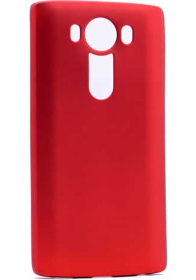 LG Uyumlu V10 Kılıf Zore Premier Silikon Kapak Kırmızı