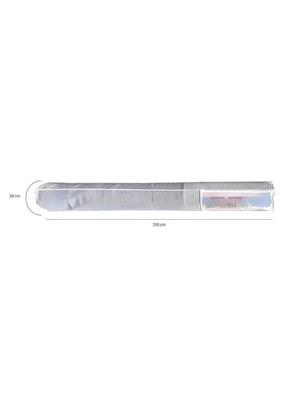 2 Adet Pencereli Halı Hurcu /halı Saklama 6m2 Standart 38 210 Cm Gri-beyaz