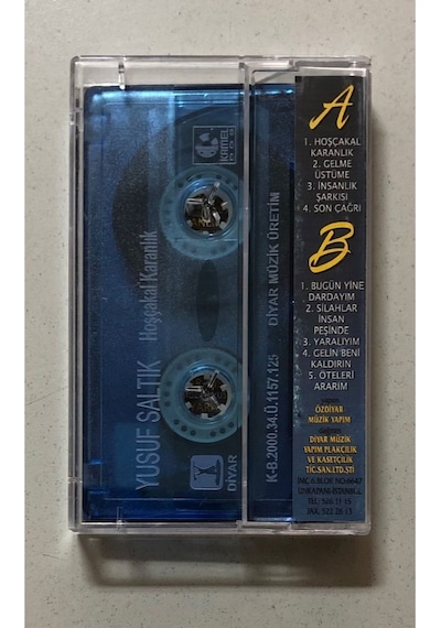 Yusuf Saltık Hoşçakal Karanlık Kaset Orjnal Dönem Baskı Kaset