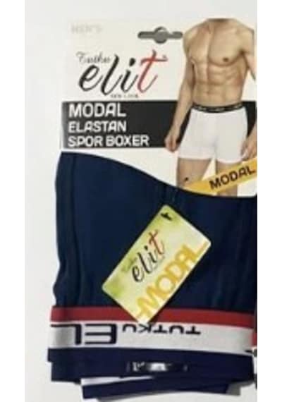 Tutku Elit Keyal Erkek Modal Elastan Spor Boxer 6'lı 1252 Lacivert