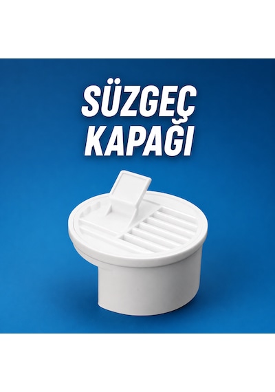 Izgaralı Gider Kapağı Yer Süzgeci Banyo Mutfak Balkon Duş Gideri Süzgeç Kapağı Beyaz
