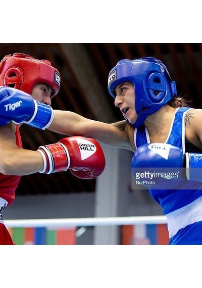 Green Hill Panther Carbon Deri Boks Ve Kick-boks Eldiveni Siyah