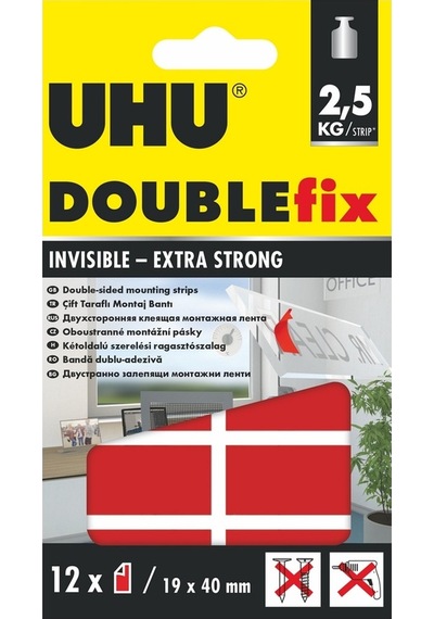 Uhu Doublefix Çift Taraflı Şeffaf Güçlü Montaj Bandı19x40 MM 45515