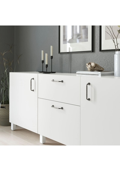 Ikea Skruvshult 2'li Mobilya Kulpu 152 Mm Siyah - Gri Çok Renkli