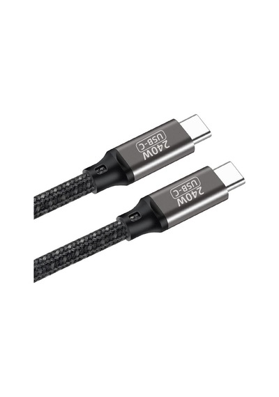 Xemu Siyah Qg02 Type-c To Type-c Pd3.1 Data Kablosu 240w 480mbps 0.5 Metre