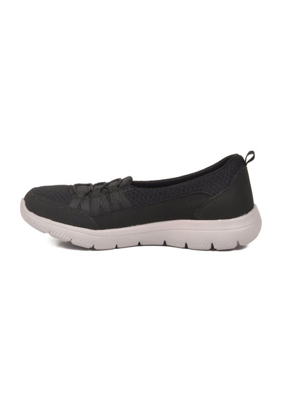 Walkway Siyah Buz Fileli Hafif Esnek Kadın Günlük Yürüyüş Ve Spor Ayakkabı Bst-1009 G Siyah-buz