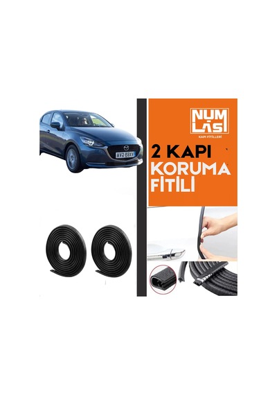 Mazda 2 2020 Ve Sonrası İki Kapı Koruma Fitili Siyah Renk Numlas-a Kalite-nm2653