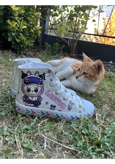 Scarpe Magiche Vak.ko Labubu Kız Çocuk Ayakkabısı 31-35 Numara Arası Işıksızdır Gümüş