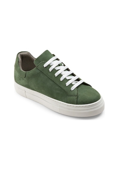 Deery Hakiki Süet Yeşil Sneaker Kadın Ayakkabı - Z1681Zyslc02 Yeşil