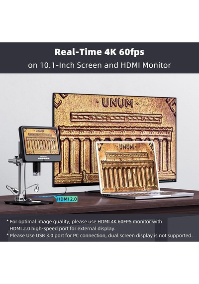 Andonstar Ad210s-pro 4k 60fps Hdmı Dijital Mikroskop 10.1 Lcd Pcb Lehimleme Mikroskobu