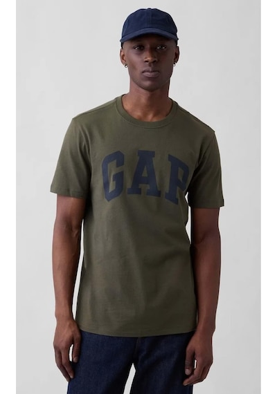 Gap Everyday Soft Basic Logo 856659 T-shirt Kısa Kol Tişört Erkek T-shirt Haki-14331
