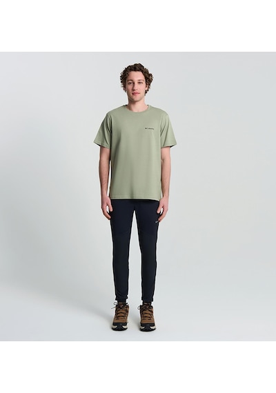 Columbia Cs0415 Csc M Comfort Pasteled Framed Ss Tee Erkek T-shirt-29974 Kahverengi