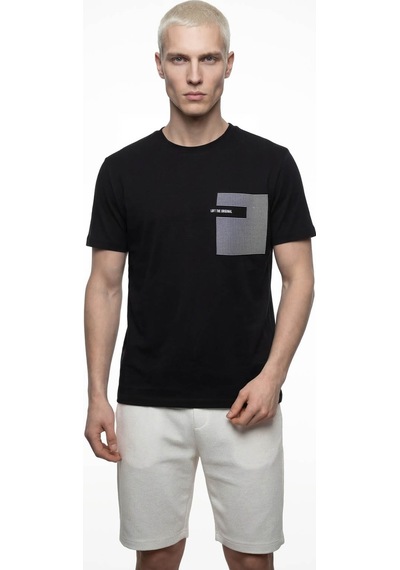Loft Baskılı Siyah Erkek T-shirt Lf2041129