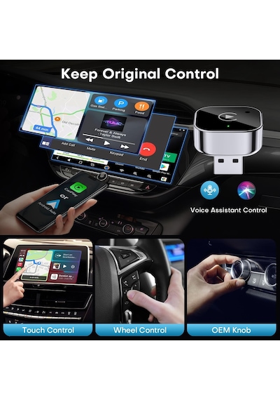 2'si 1 Arada Kablosuz Carplay Ve Android Otomatik Adaptör, Tak Ve Çalıştır Carplay Dongle Kablolu Kablosuz, Hızlı Otomatik Bağlantı, Gecikme Yok, İphone Ve Android İçin Kompakt Tasarım 2'si 1 Arada Kablosuz Carplay Ve Android Otomatik Adaptör, Tak Ve Çalıştır Carplay Dongle Kablolu Kablosuz, Hızlı Otomatik Bağlantı, Gecikme Yok, İphone Ve Android İçin Kompakt Tasarım