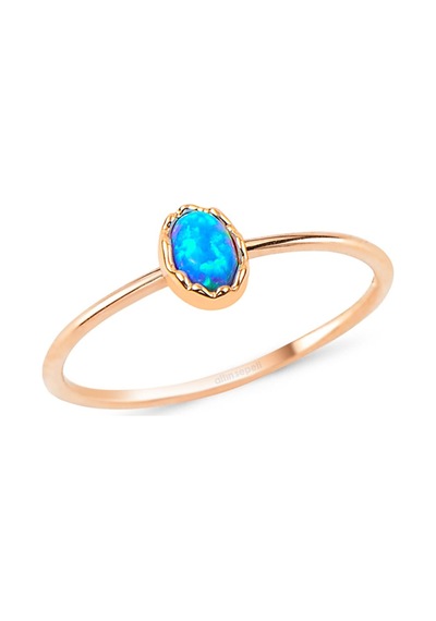 Rose Altın Oval Opal Yüzük Ayk975Yz20 Altınsepeti