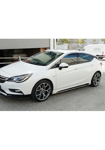 Opel Astra K Sport Marşpiyel Seti Mat Siyah Plastik 2015-2021