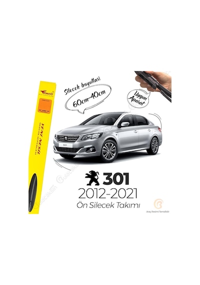 Peugeot 301 Muz Silecek Takımı 2012-2021 İnwells