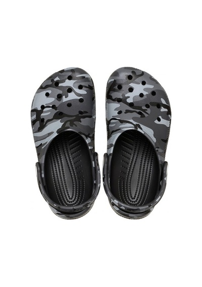 Crocs Classic Camouflage Clog Unisex Çocuk Terlik 211879 Siyah