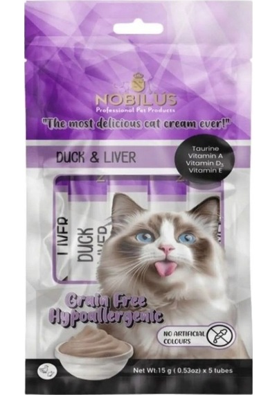 Nobılus Ördek Ve Ciğerli Kedi Krema Ödülü 5x15g