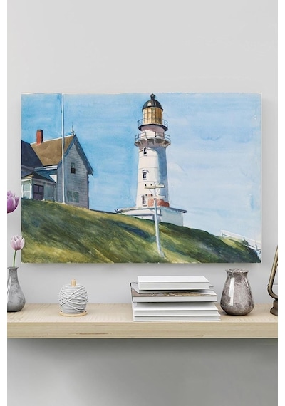 Pster20115 Light At Two Light - Edward Hopper Sanatsal Poster 60 X 90