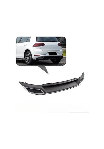Vw Golf 7 2013-2016 Mk7 Eksoz Görünümlü Arka Difüzör
