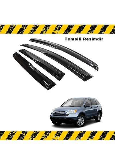 Honda Crv Mügen Cam Rüzgarlığı 2007-2012 Arası 4 Lü Takım N11.35015