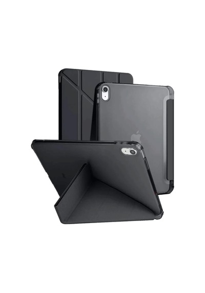 Apple Uyumlu iPad 2025 10.9 10.nesil A16 Kılıf Kalemlikli Mars Tablet Kılıfı - Siyah Diğer