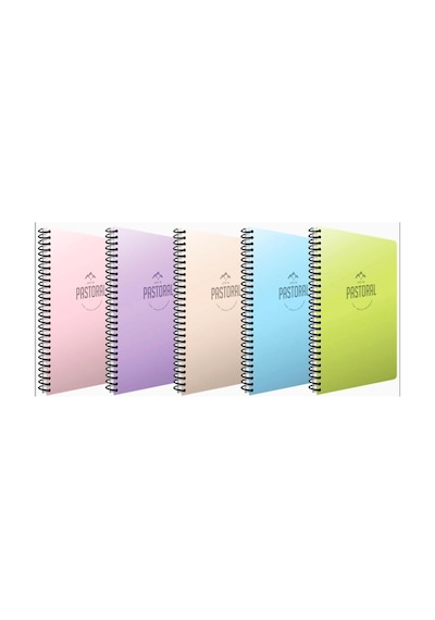 Gıpta Pastoral 96 Yp. A4 Spiralli Pp. Kapak Defter Kareli 5 Adet